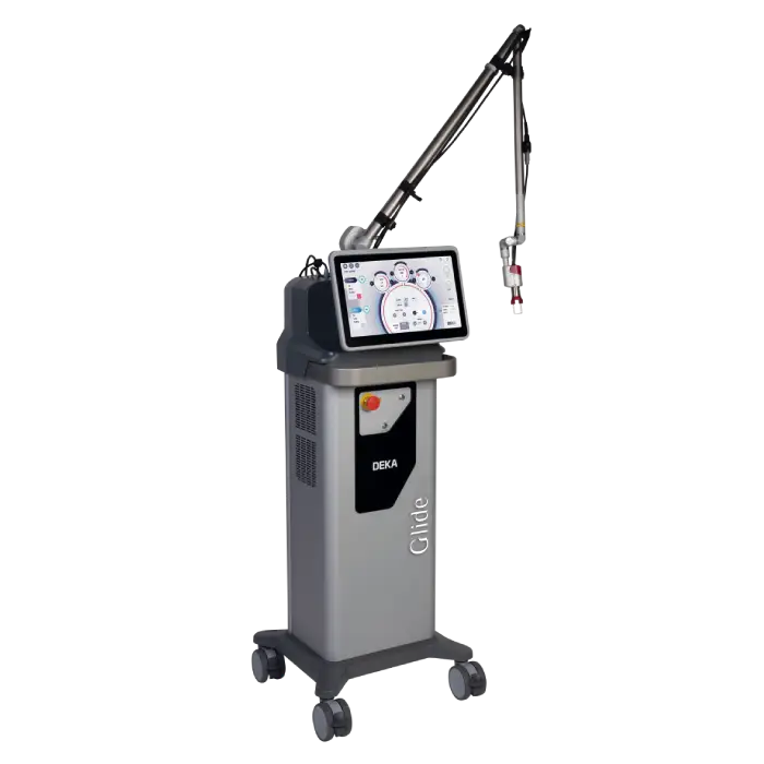Equipamento Glide para tratamentos dermatológicos e estéticos a laser